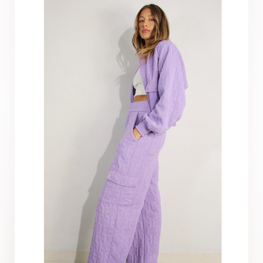 Lavender bomber jacket set /Size Medium